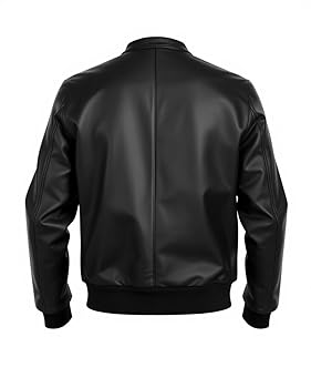 ジャケット・アウター REAL leather short bomber jacket Black A1 FASHION GOODS Womens Latest Short Fitted Bomber Real
